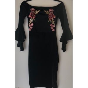 Velvet cocktail dress